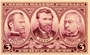 Sherman - Grant - Sheridan Stamp